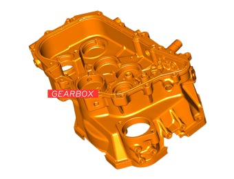 3D model of D4S Motorsport Gearbox